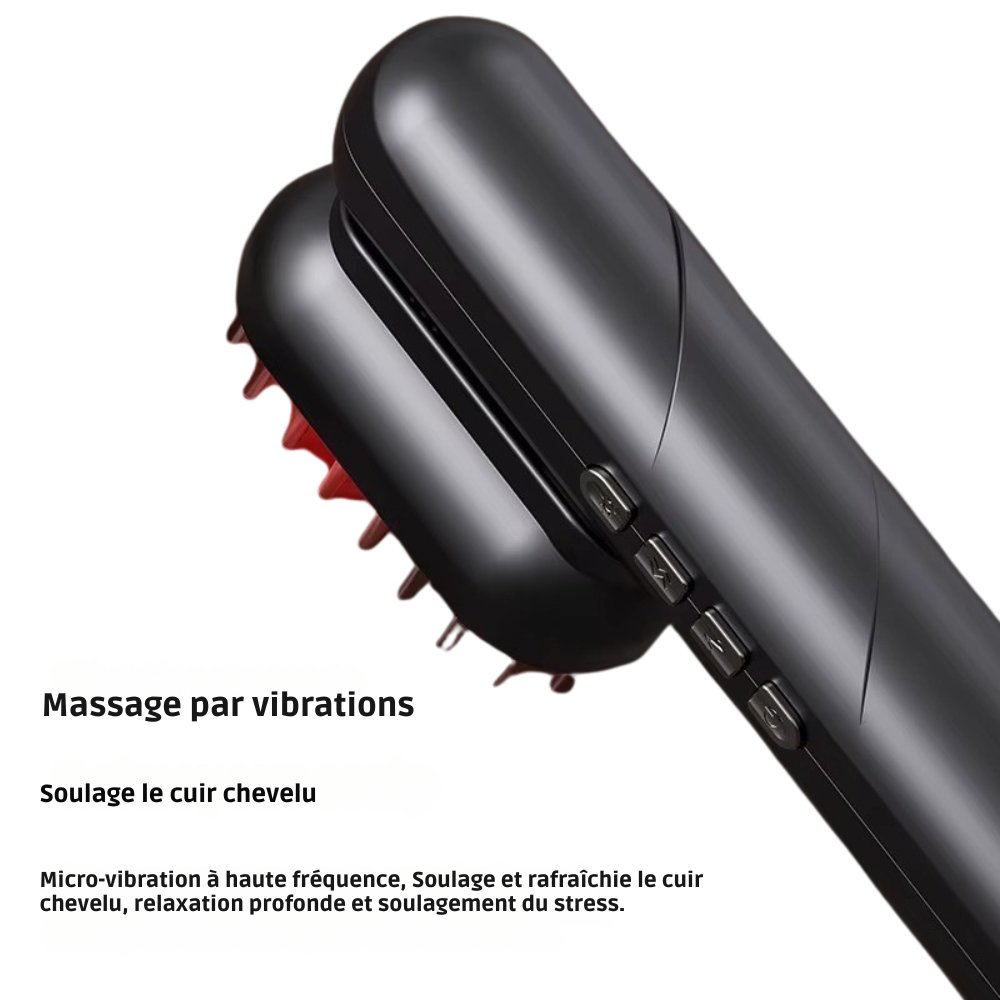 HEAD MASSGER COMB 4 en 1 - Peigne Massant Électrique Multifonctions – Soin & Croissance Cheveux