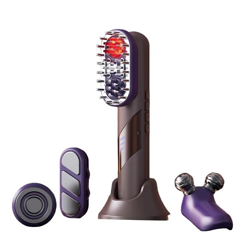 HEAD MASSGER COMB 4 en 1 - Peigne Massant Électrique Multifonctions – Soin & Croissance Cheveux